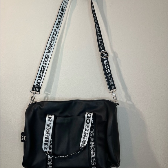 GUESS Black and White Shoulder Bag - Picture 2 of 12